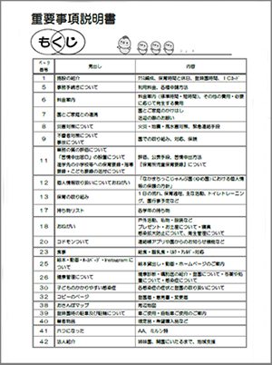 なかまちっこ園しおり